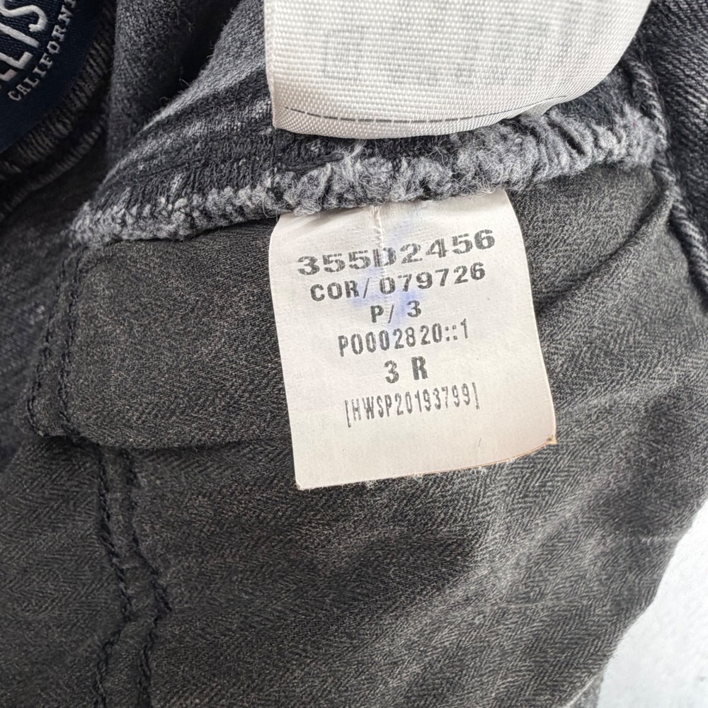 Hollister Ultra High-Rise Mom Jean Womens 3R 26x27 Black Acid Foldover Waist - Picture 9 of 10
